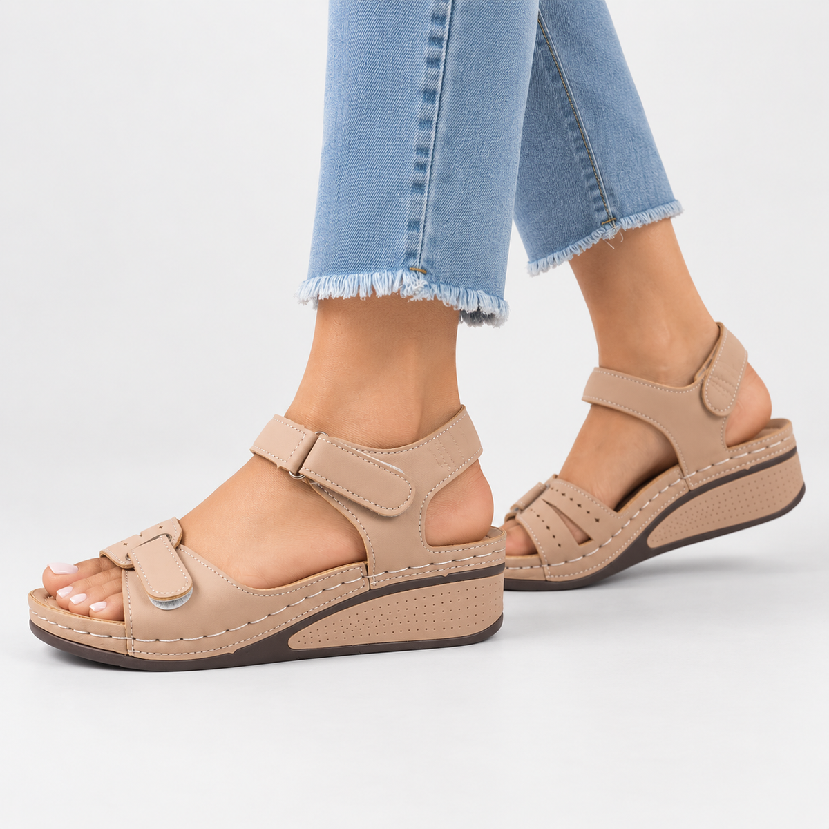 Elvane | Women's Orthopedic Sandals Cushioned Adjustable Walking Shoes
