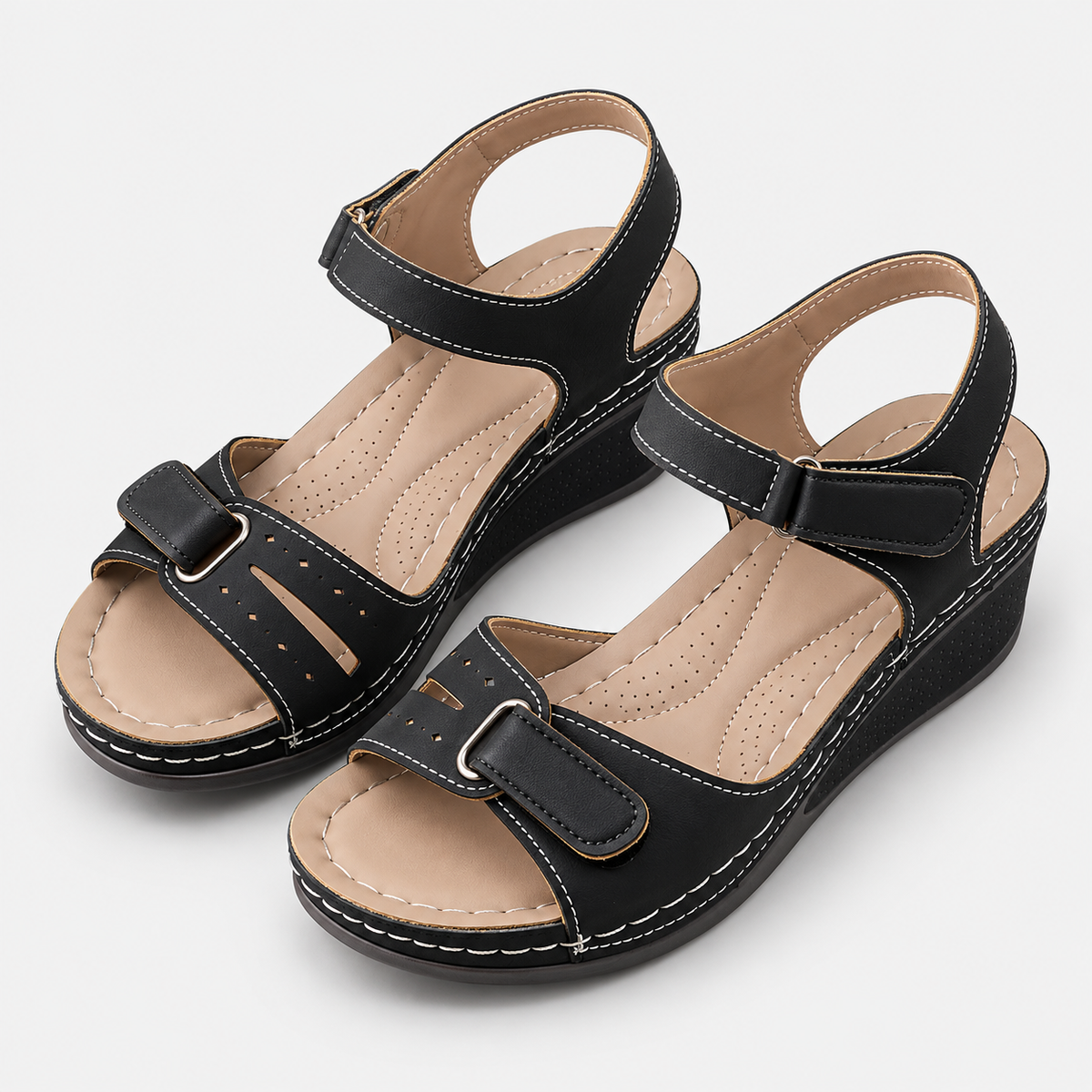 Elvane | Women's Orthopedic Sandals Cushioned Adjustable Walking Shoes