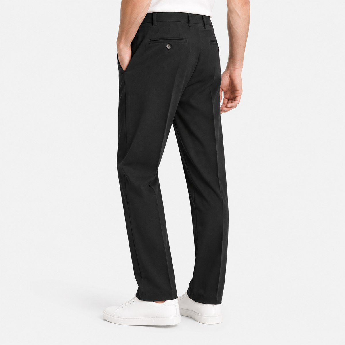 Elvane | Men's Pleated Trousers Straight Leg Regular Fit Dress Pants