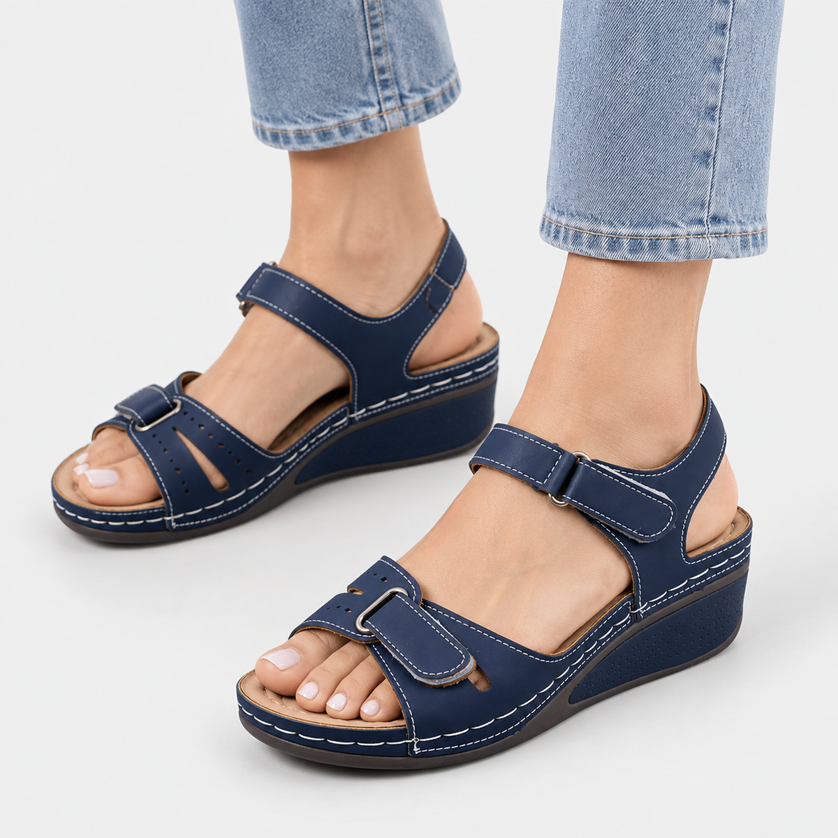Elvane | Women's Orthopedic Sandals Cushioned Adjustable Walking Shoes