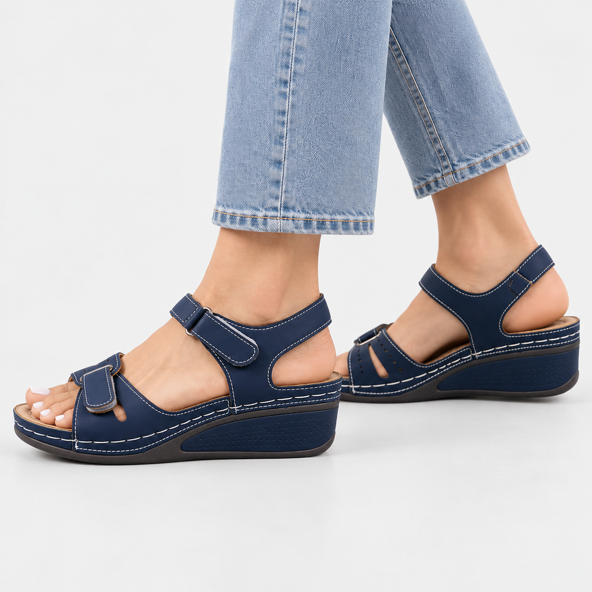 Elvane | Women's Orthopedic Sandals Cushioned Adjustable Walking Shoes