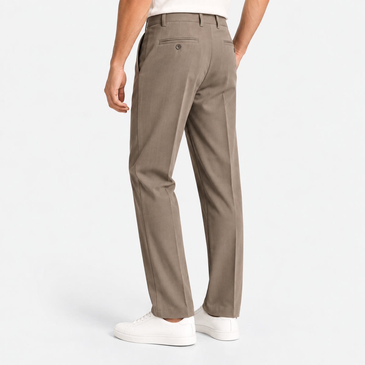 Elvane | Men's Pleated Trousers Straight Leg Regular Fit Dress Pants