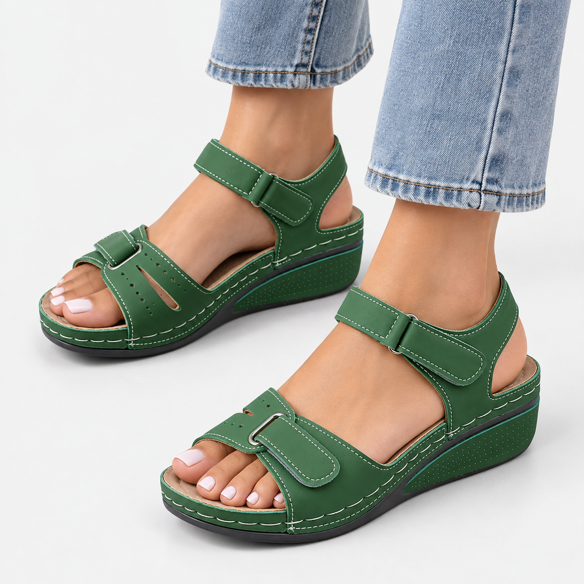 Elvane | Women's Orthopedic Sandals Cushioned Adjustable Walking Shoes