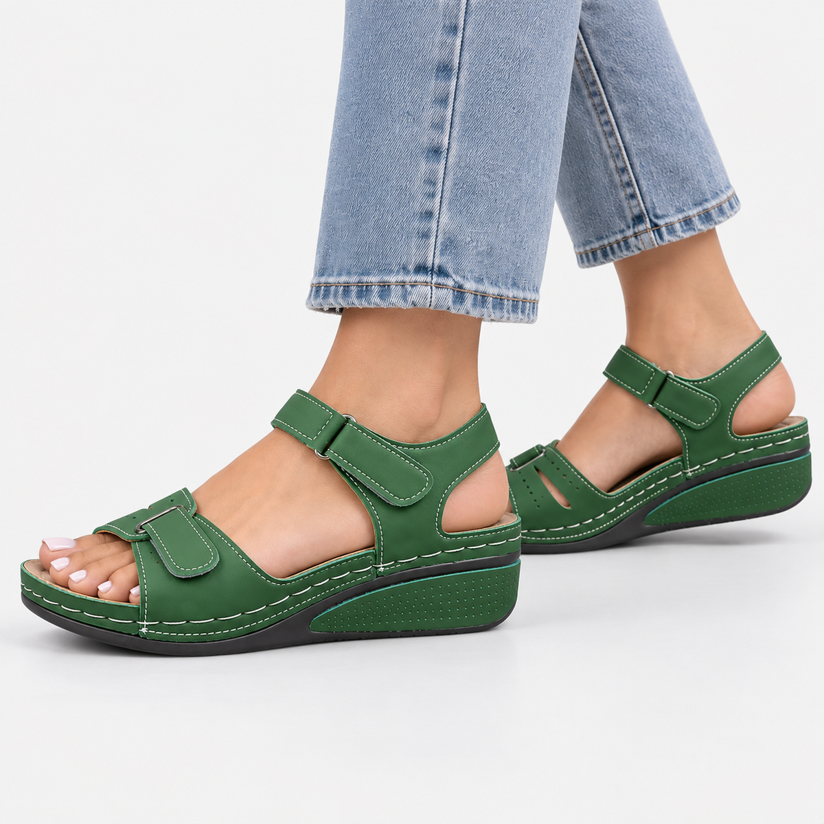 Elvane | Women's Orthopedic Sandals Cushioned Adjustable Walking Shoes