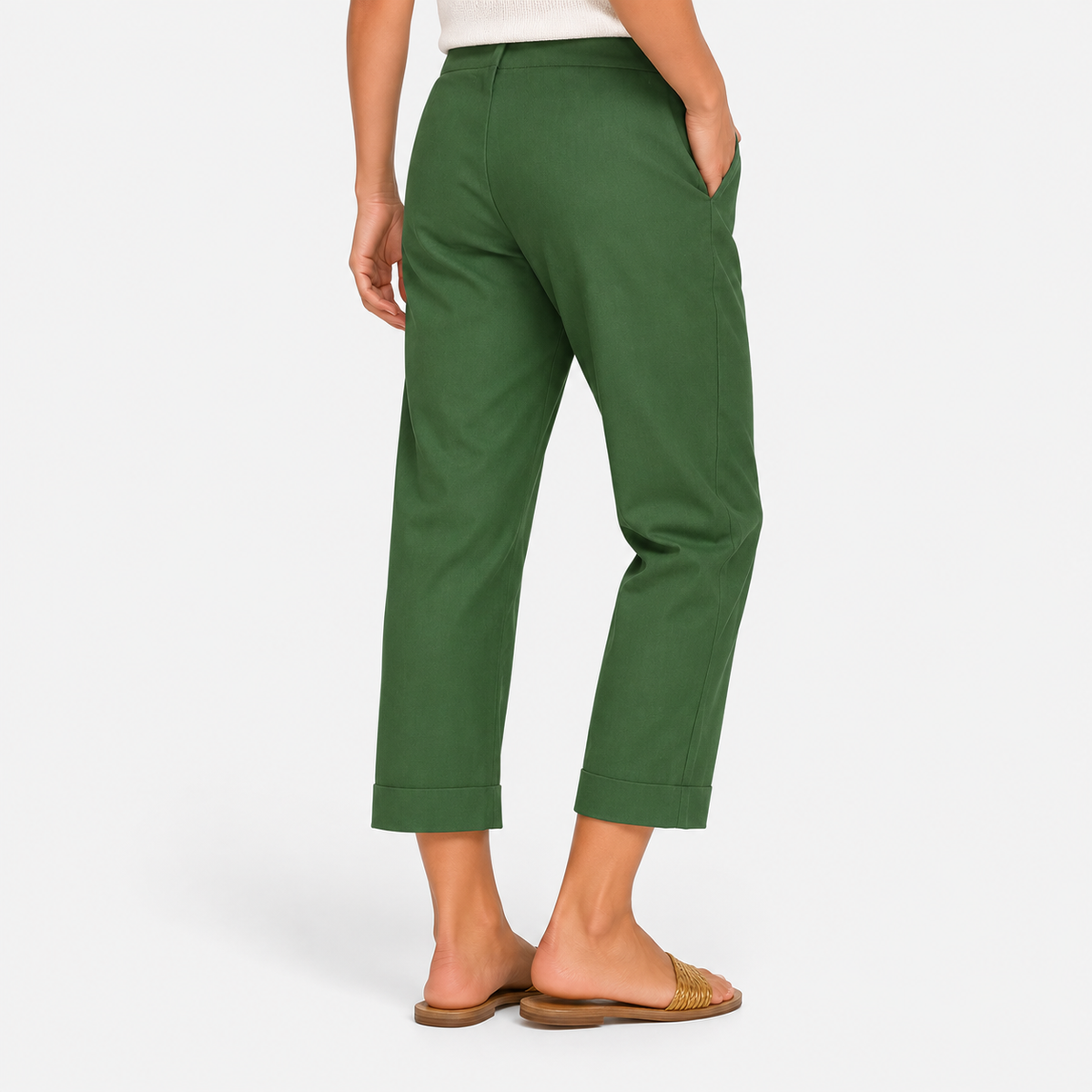 Elvane | Women's Straight Leg Trousers Lightweight Relaxed Fit Pants