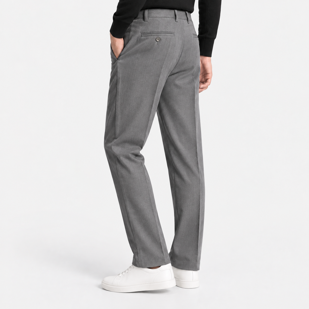 Elvane | Men's Pleated Trousers Straight Leg Regular Fit Dress Pants