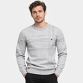 Elvane | Men's Cotton Sweater Diamond Pattern Slim Fit Knit Pullover