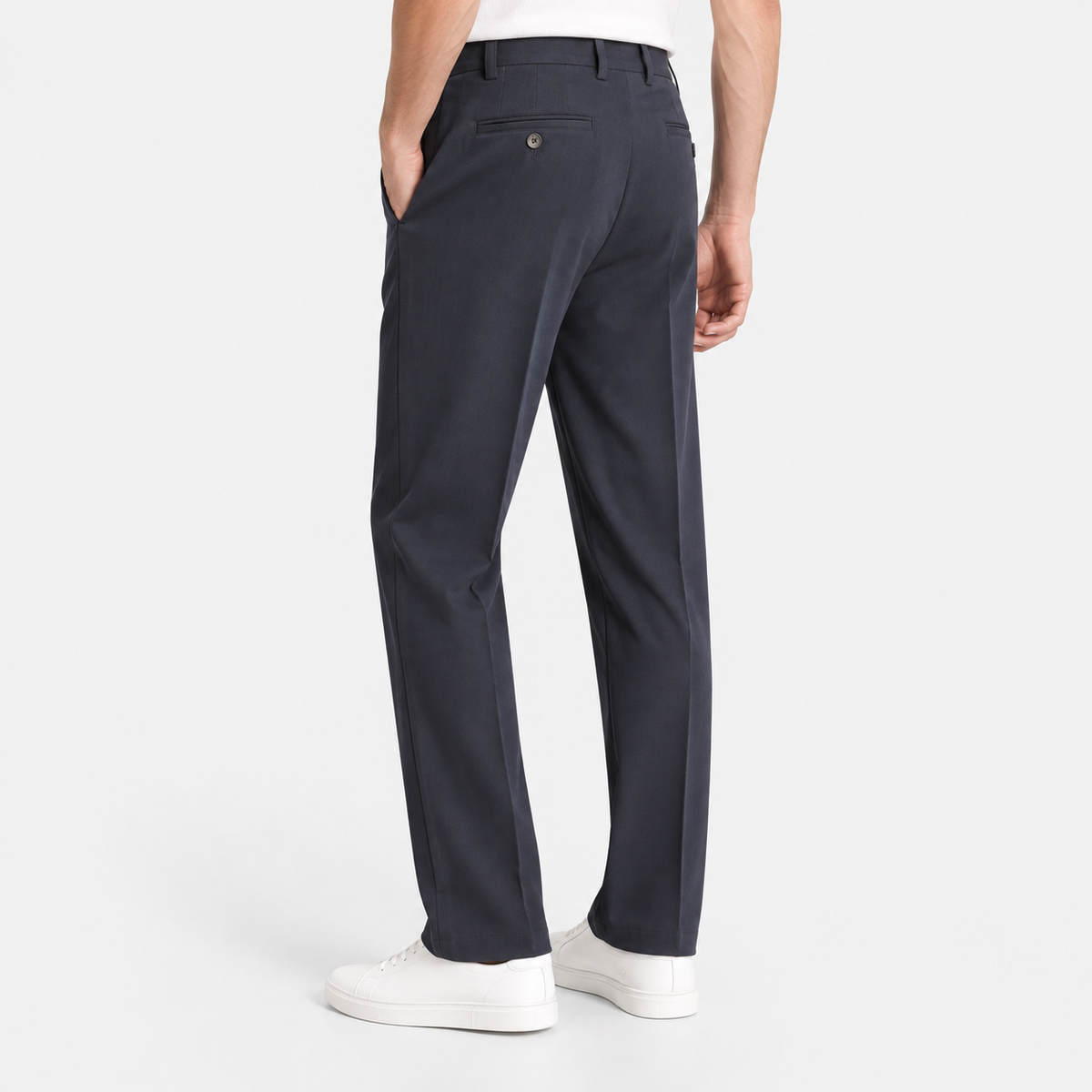 Elvane | Men's Pleated Trousers Straight Leg Regular Fit Dress Pants