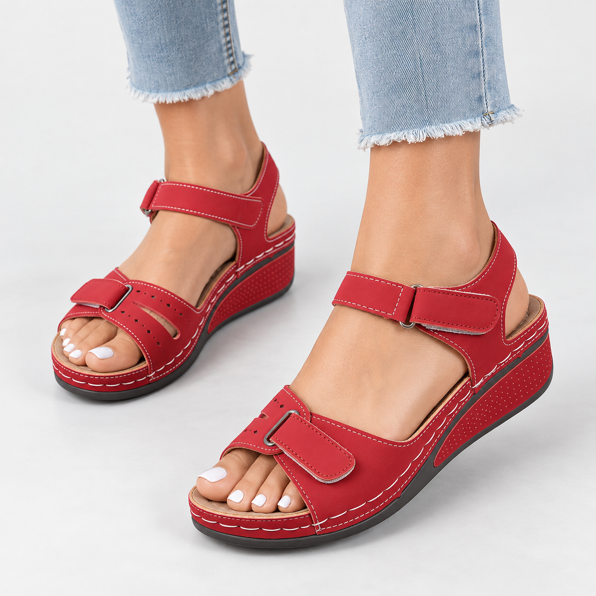 Elvane | Women's Orthopedic Sandals Cushioned Adjustable Walking Shoes