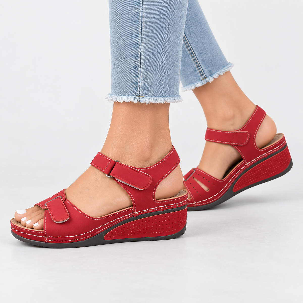 Elvane | Women's Orthopedic Sandals Cushioned Adjustable Walking Shoes