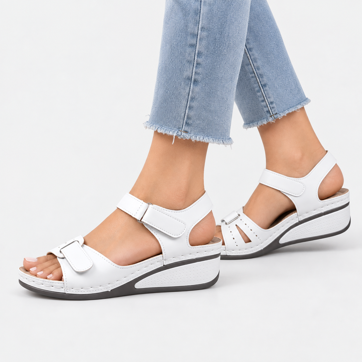 Elvane | Women's Orthopedic Sandals Cushioned Adjustable Walking Shoes